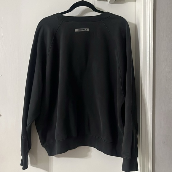 Essentials Black Crewneck Sweater - Picture 2 of 10